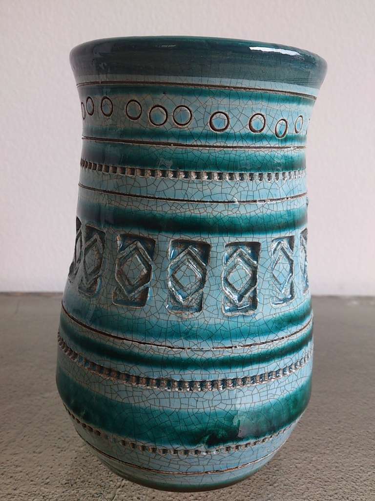 petite vase Bitossi vase - Italy 1960's - Ipso Facto In Good Condition In New York, NY