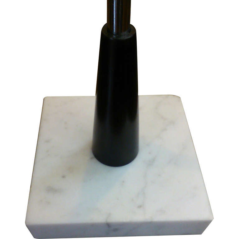 Square marble base
adjustable heigth
European socket and wiring (easy to convert to US socket)
depth and width measurements below are for the marble base