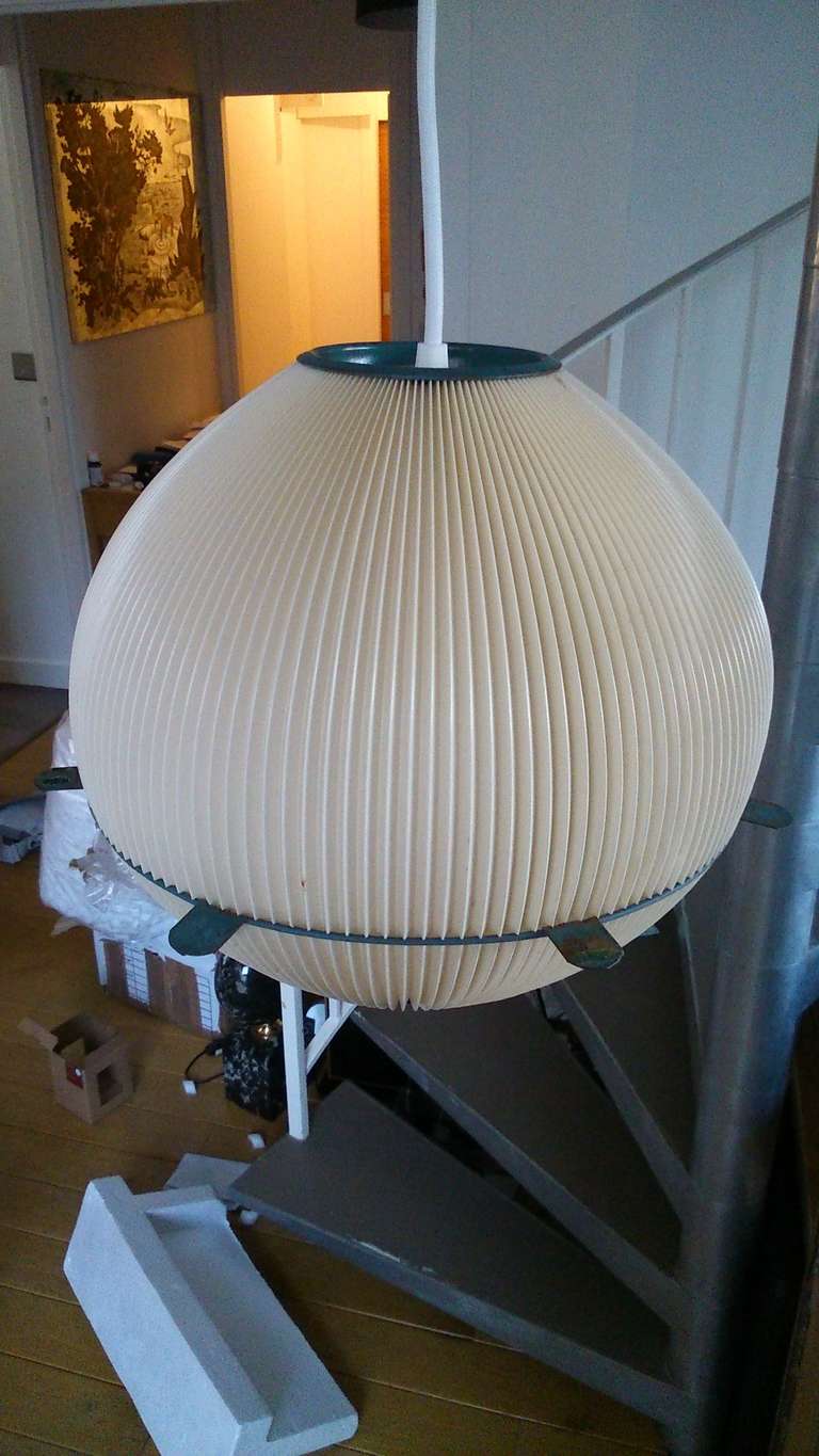 shade can be used as a pendant or mounted on floor lamp. item is currently located in Paris France