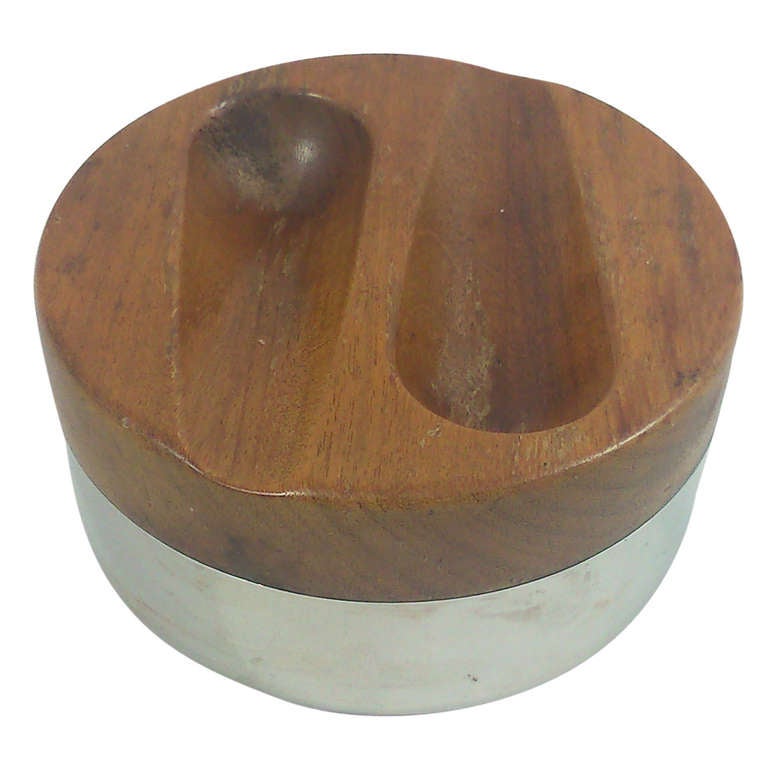 elegant ashtray and pipe holder by Ehrard Germany 1970s Ipso Facto