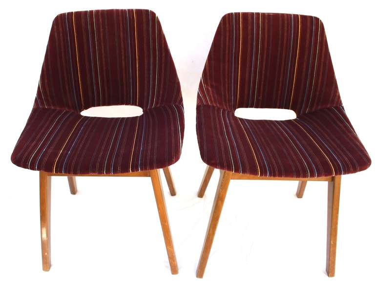 set of 4 Tonneau Amsterdam chairs by Pierre Guariche - France 1950's 1