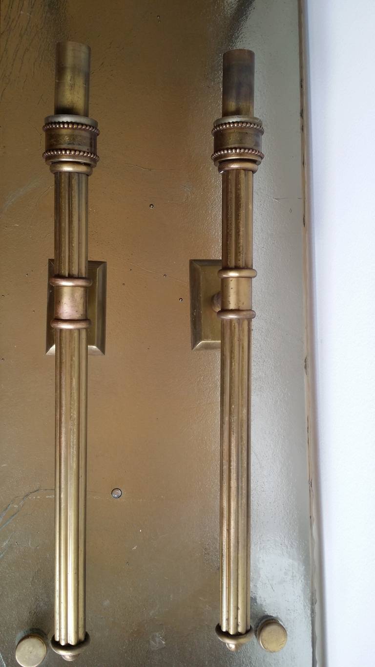 solid brass
in the style of Genet et Michon
European socket and wiring