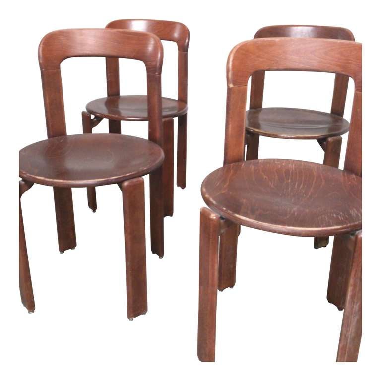 Set of 10 Bruno Rey 1970s Chairs - Switzerland early 1970's - Ipso Facto In Good Condition In New York, NY