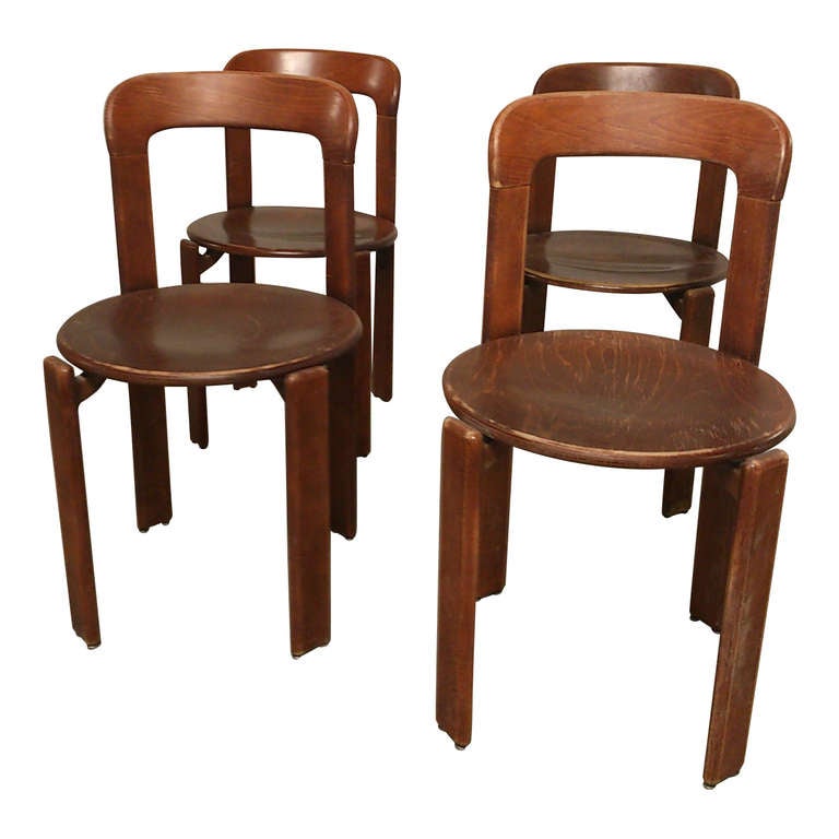 Late 20th Century Set of 10 Bruno Rey 1970s Chairs - Switzerland early 1970's - Ipso Facto