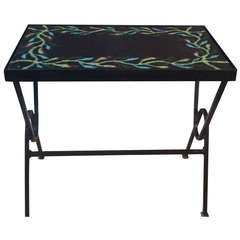 Petite Adnet & Guidette Carbonell enameled lava side table - Ipso Facto