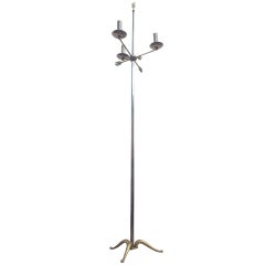 Outstanding neo classical French 1960's floor lamp with arrow details Ipso Facto