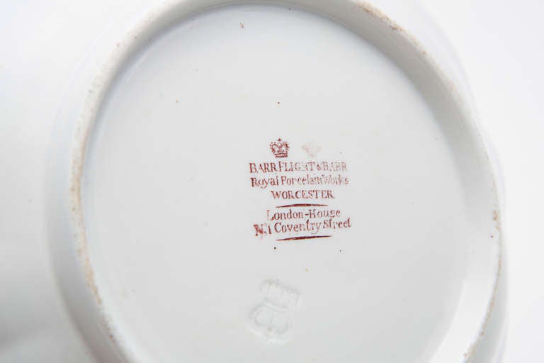 19th Century Barr, Flight and Barr Sweetmeat Dishes and Compotes in Five Pieces For Sale 4