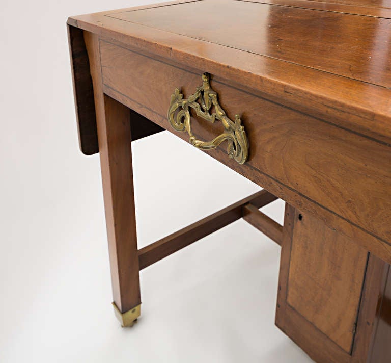 George III Mahogany Architect Table with Weight System and Adjustable Top For Sale 3