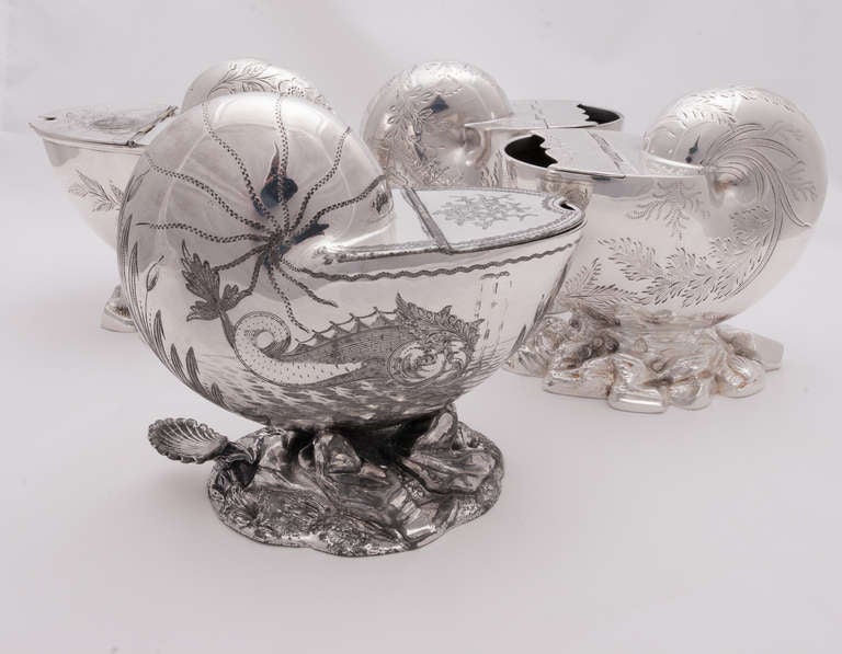 Silver Plate Set of Four English Victorian Silver Spoon Warmers For Sale