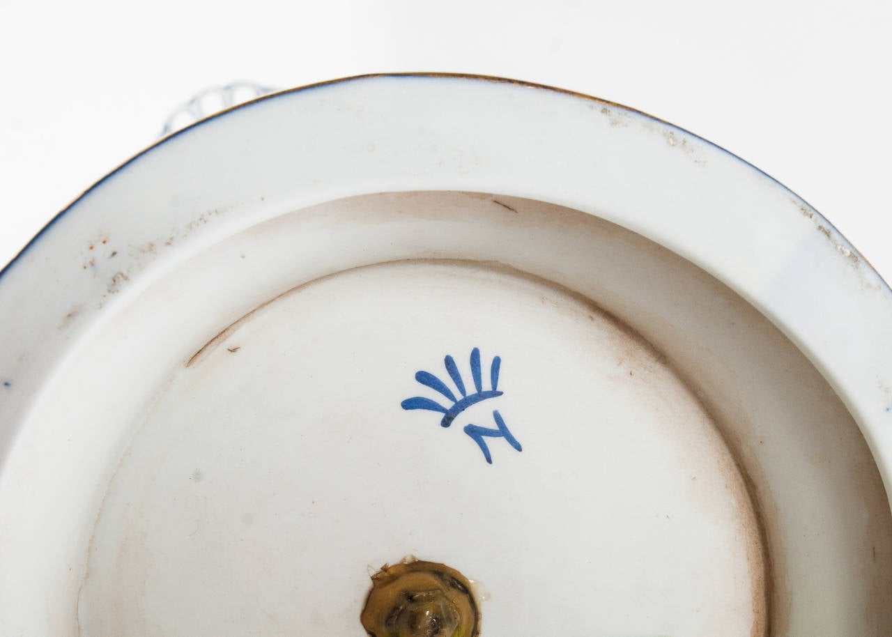 Pair of Antique Porcelain Candelabra For Sale 1