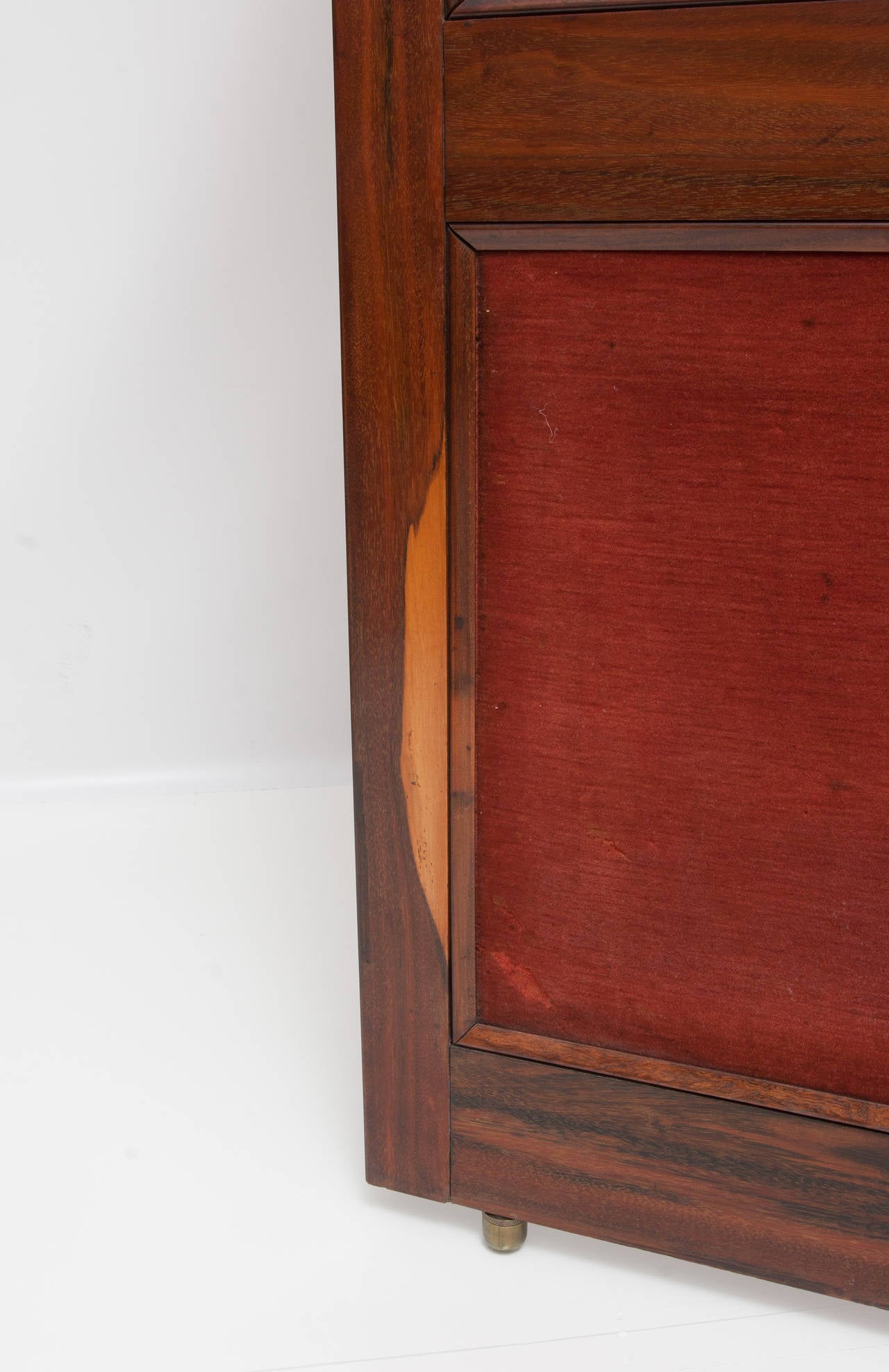 Mahogany Antique Two-Panel Screen For Sale