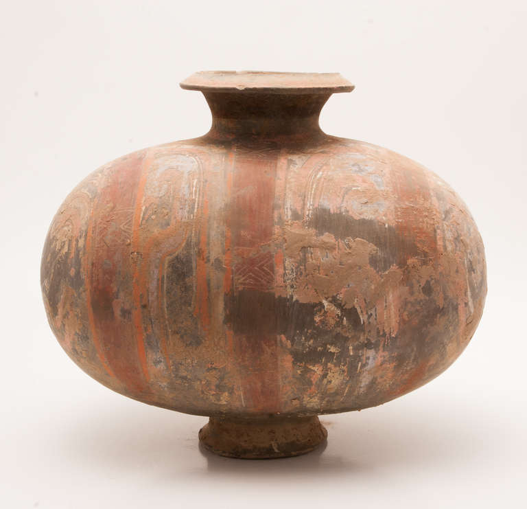 Pair of Han Dynasty Cocoon Jars 2