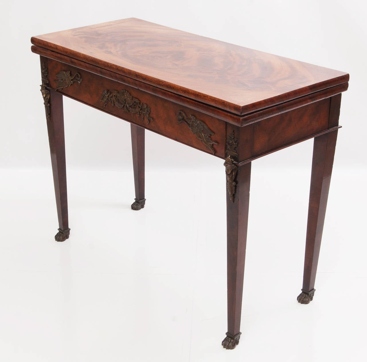 Other English Antique Mahogany Game Table For Sale