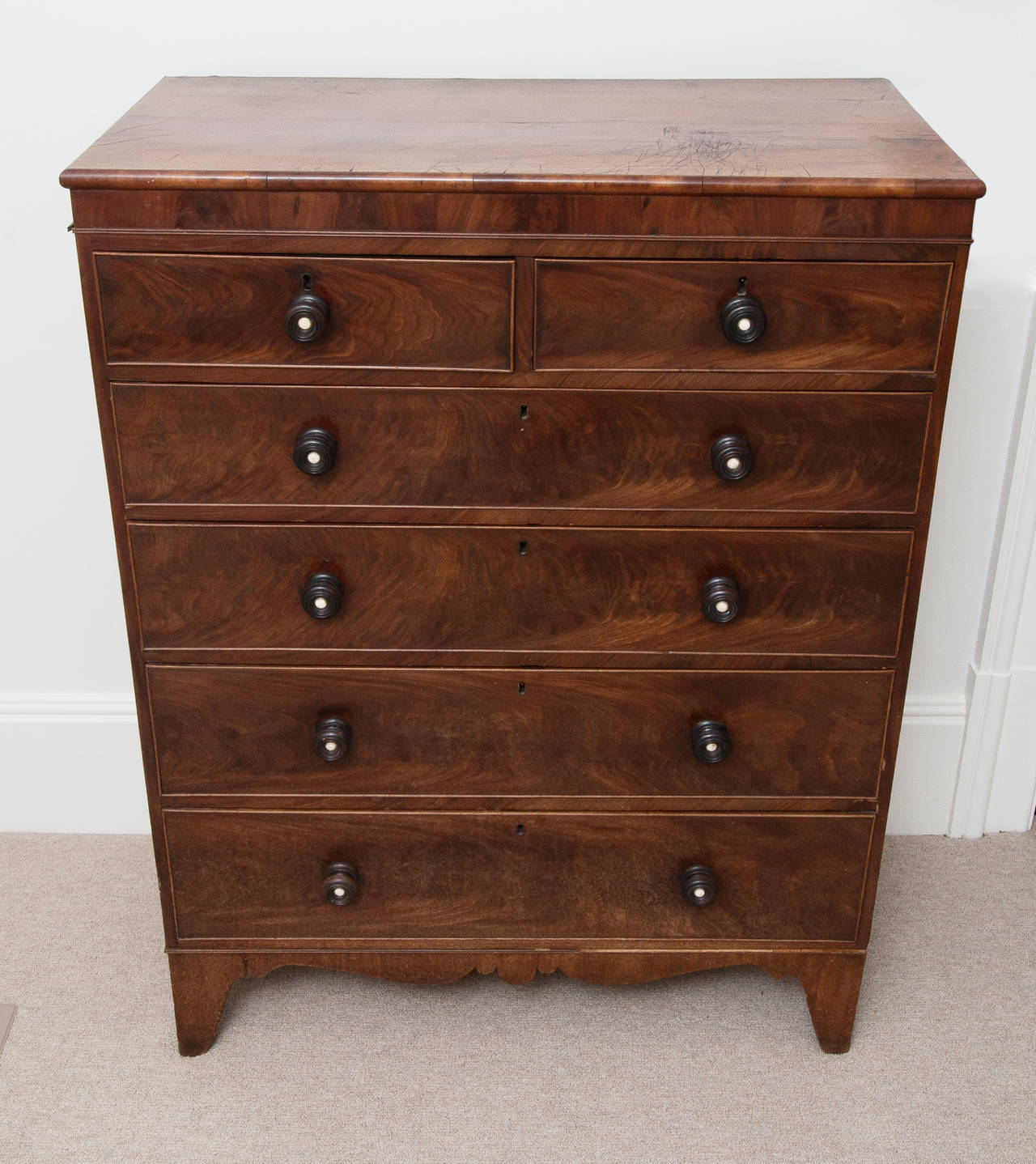 Antique American Tall Chest of Drawers 1