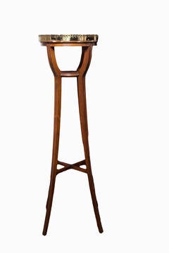 Pair of Regency Plant Stands with Brass Border