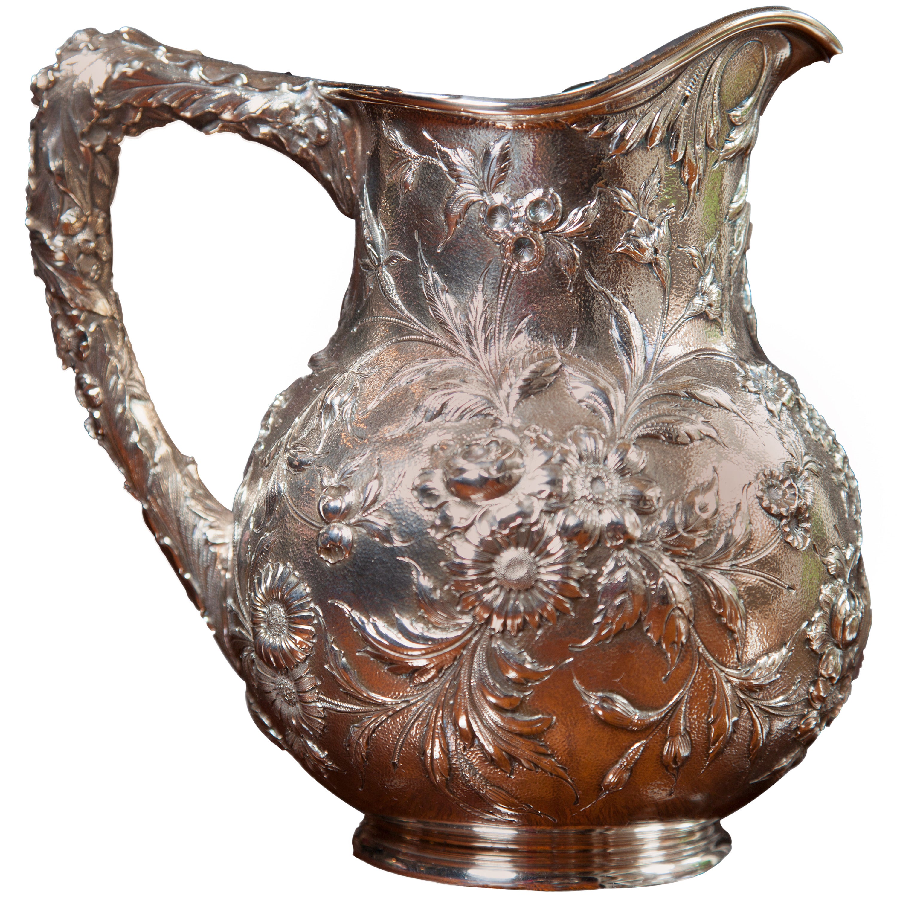 Early Kirk Antique Water Pitcher For Sale