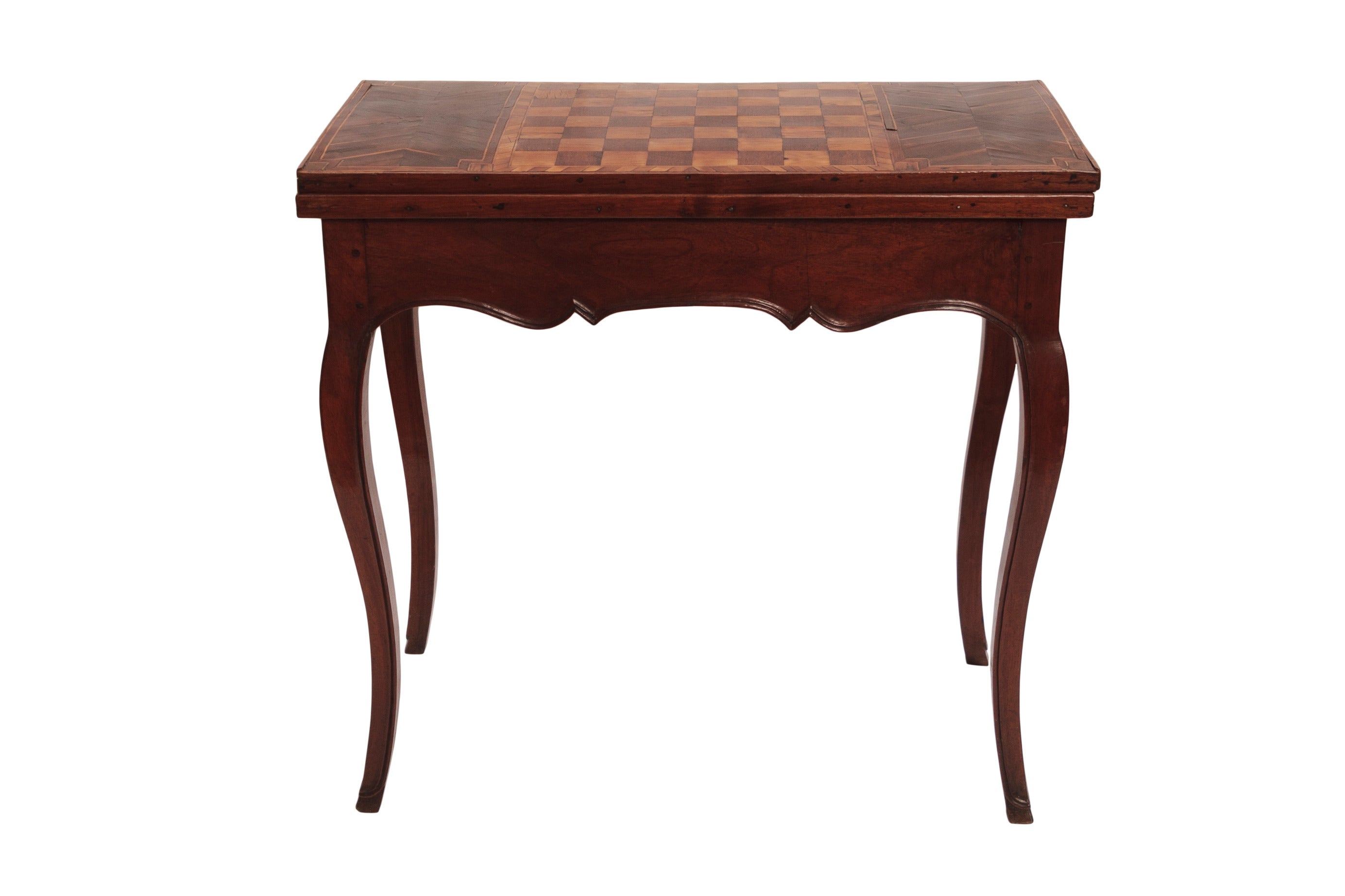 18th Century French Fruitwood Veneer Gaming Table For Sale