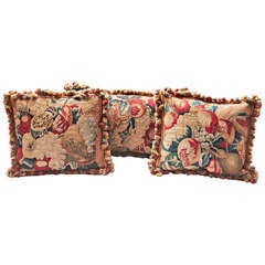 18th Century Brussels Tapestry Pillows