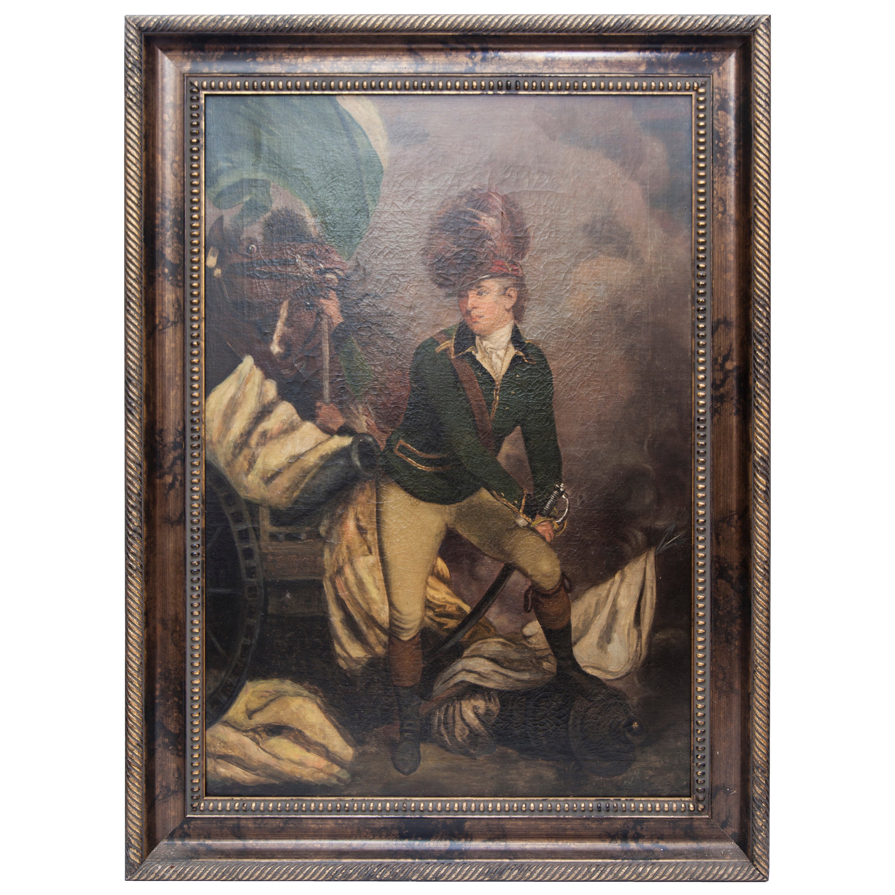 Portrait of an Officer Painting with Frame
