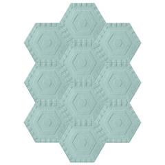 Kinder Ground Extended Hexagon Sky Rug