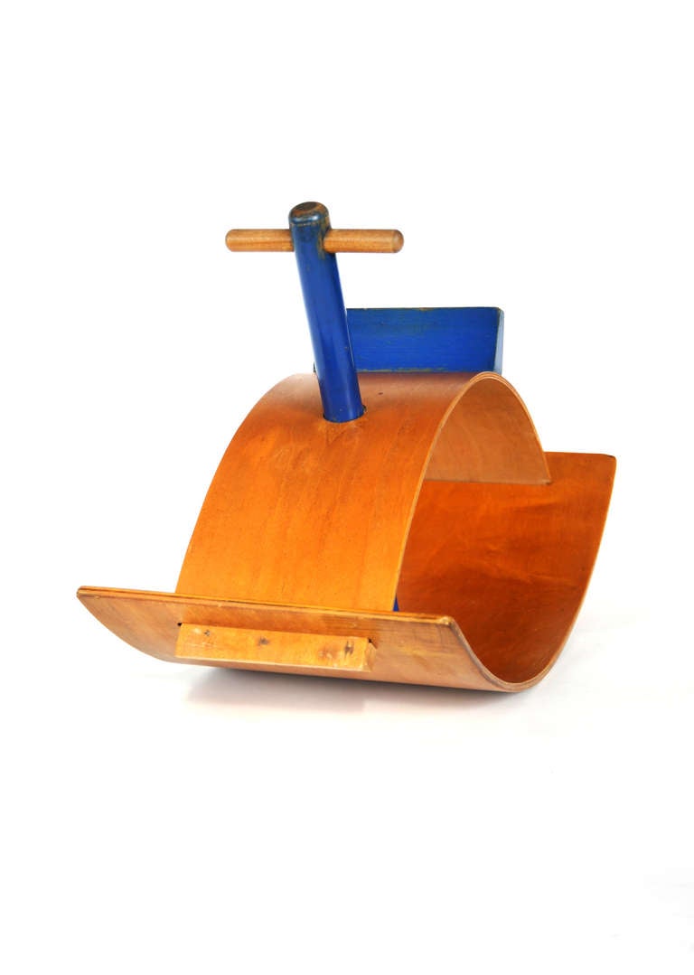 American Creative Playthings Blue Rocker by Gloria Caranica