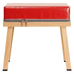 Visser and Meijwaard Truecolors Stool in PVC Cloth with Zipper Detail 7
