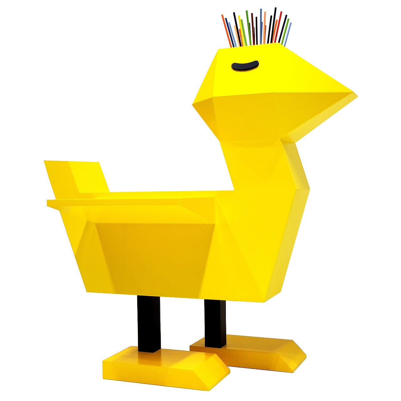 Limited Edition Yellow Double Wing Chicken Desk by Guillamit For Sale