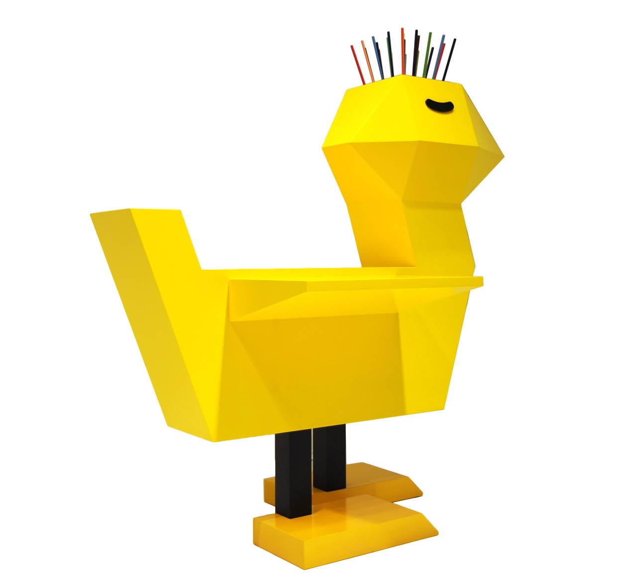 American Limited Edition Yellow Double Wing Chicken Desk by Guillamit For Sale
