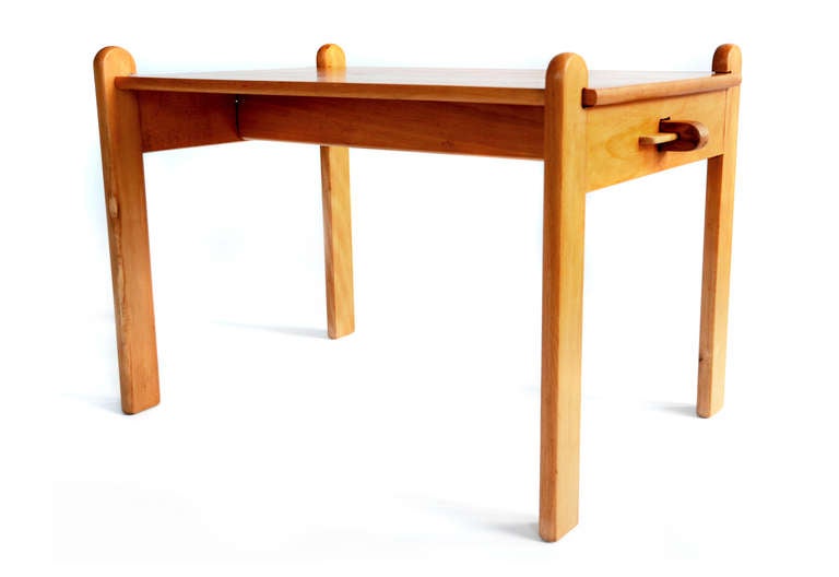 Mid-20th Century Peter's Chair and Table or Child Desk Set in Wood by Hans J. Wegner, 1944 For Sale