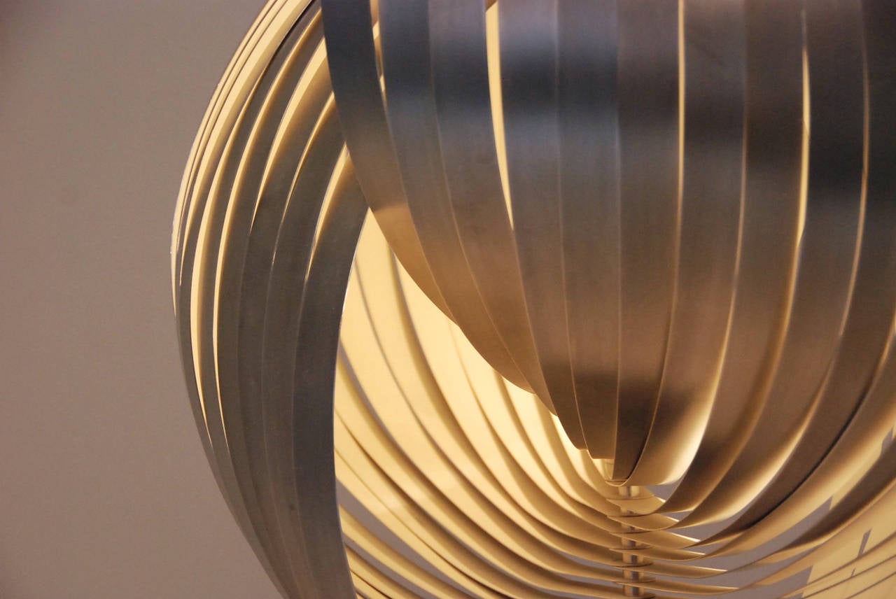 Aluminum Table Lamp by Henri Mathieu