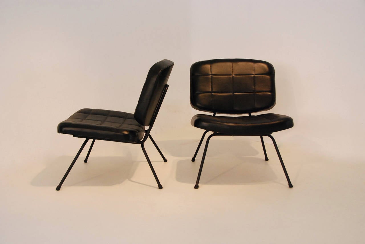 French Pierre Paulin Pair of Chairs Model CM 190