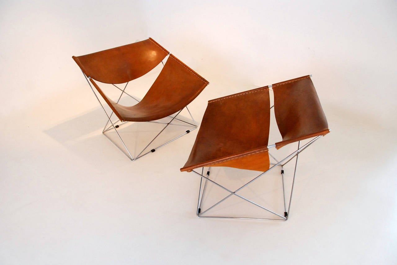 Mid-20th Century Pierre Paulin Pair of Chairs, 