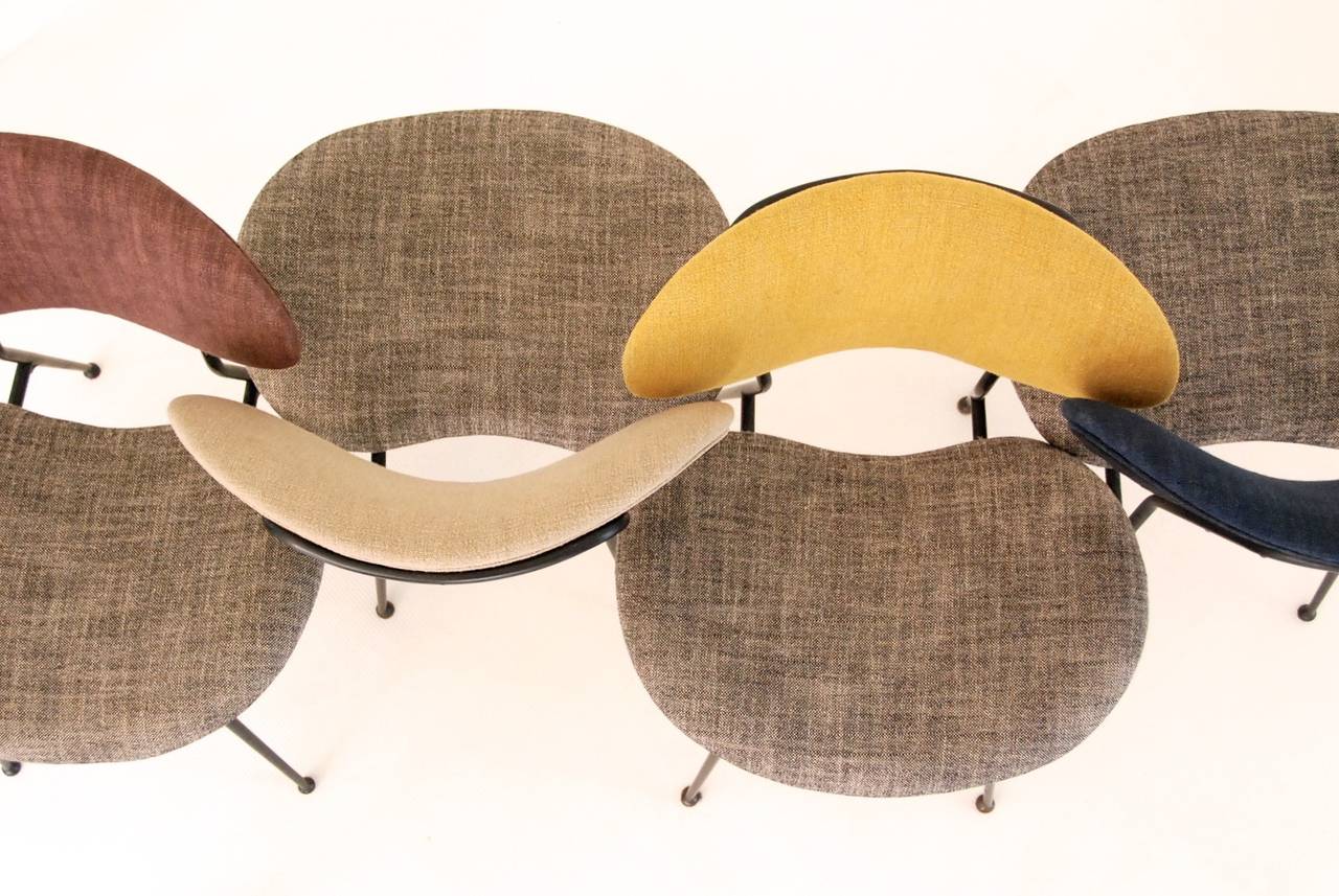 Italian Gastone Rinaldi Set of Four Chairs