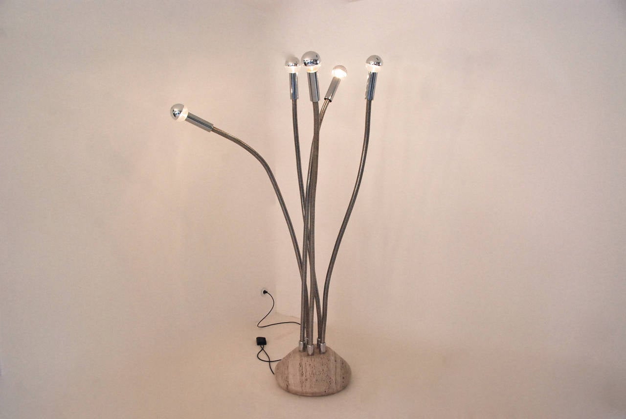 Late 20th Century Reggiani Sculptural Floor Lamp For Sale