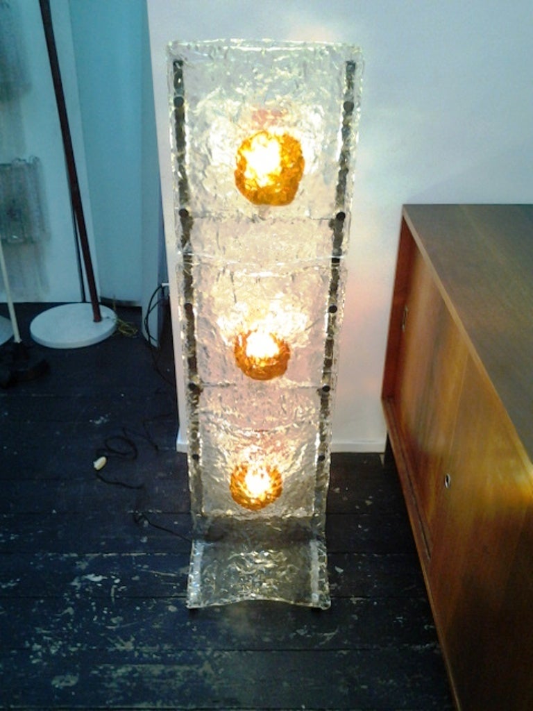 1970s Rare Mazzega Floor Lamp