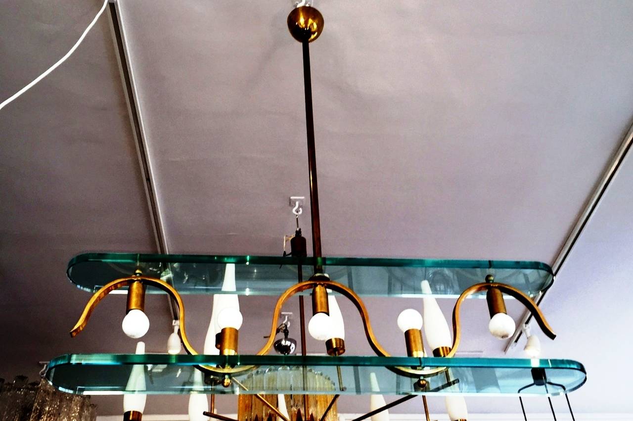 1940s Ceiling Light in the Style of Gio Ponti