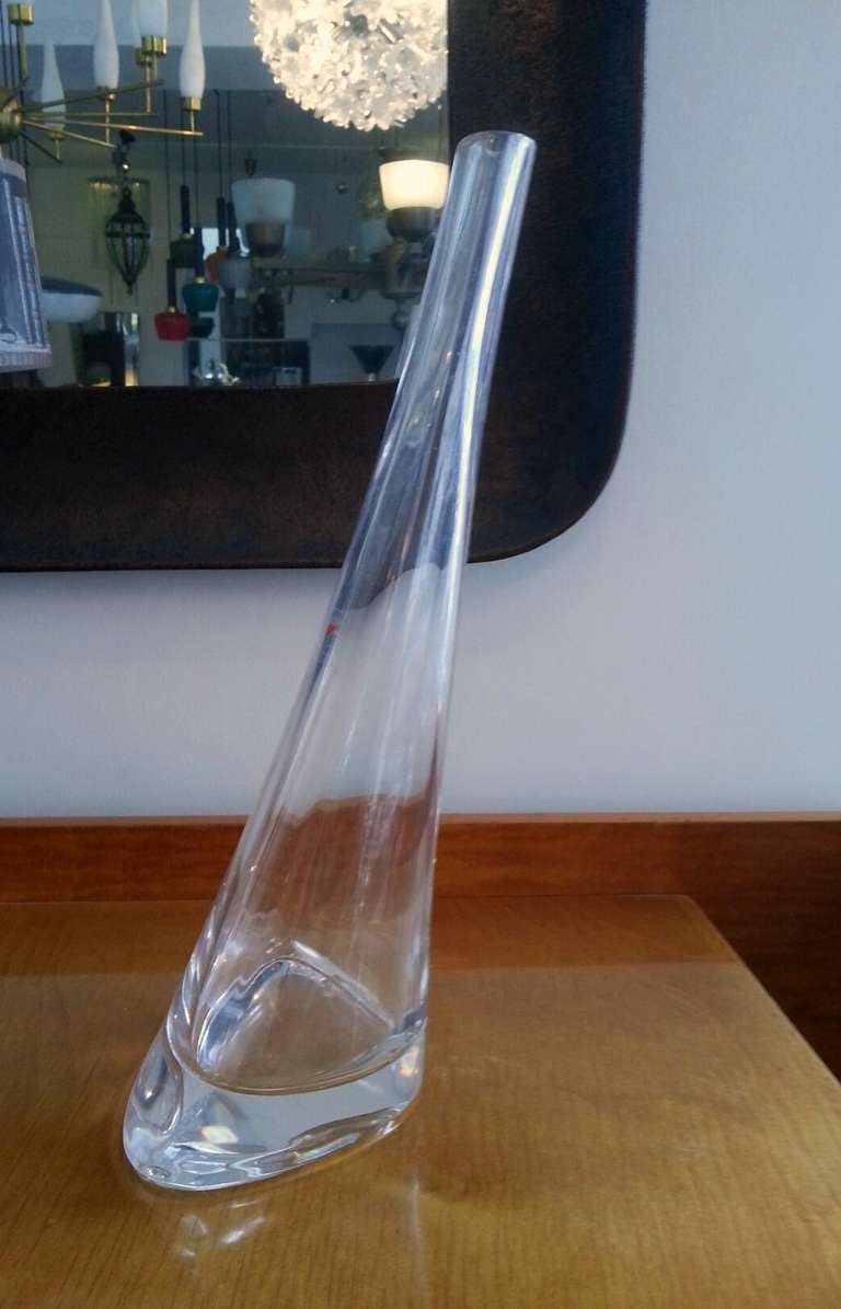 1990's Angelo Mangiarotti Crystal  Soliflore