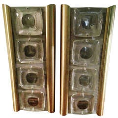 1960's Elegant Pair of Wall Lights