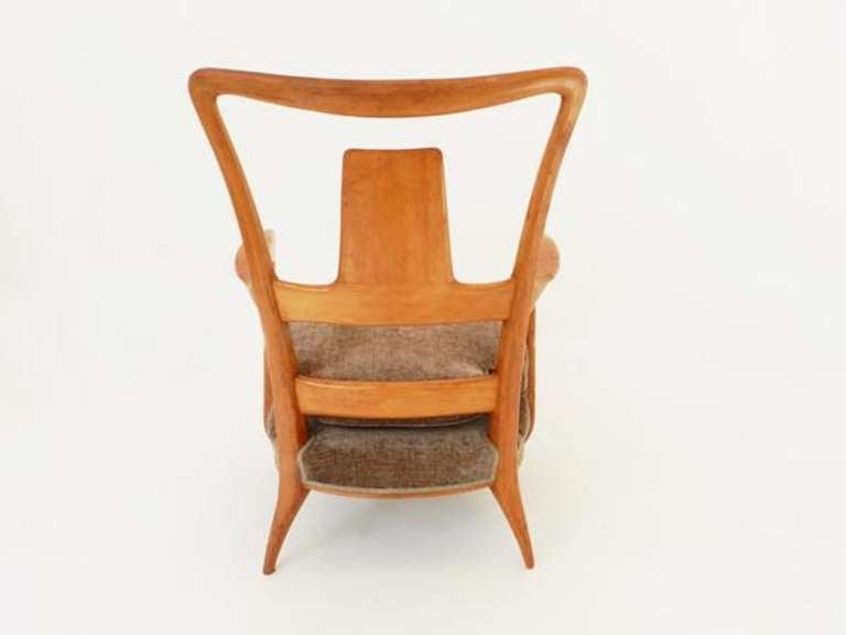Mid-20th Century Late 1940's Pair Of Armchairs Attr. To Paolo Buffa