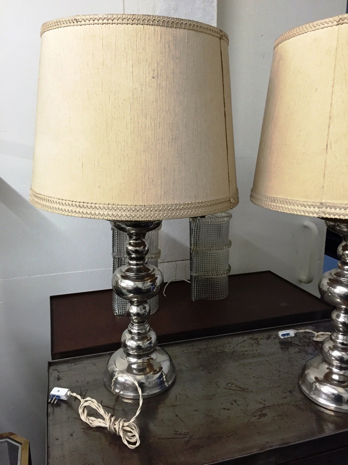 Italian 1970's Pair of Table Lamps For Sale