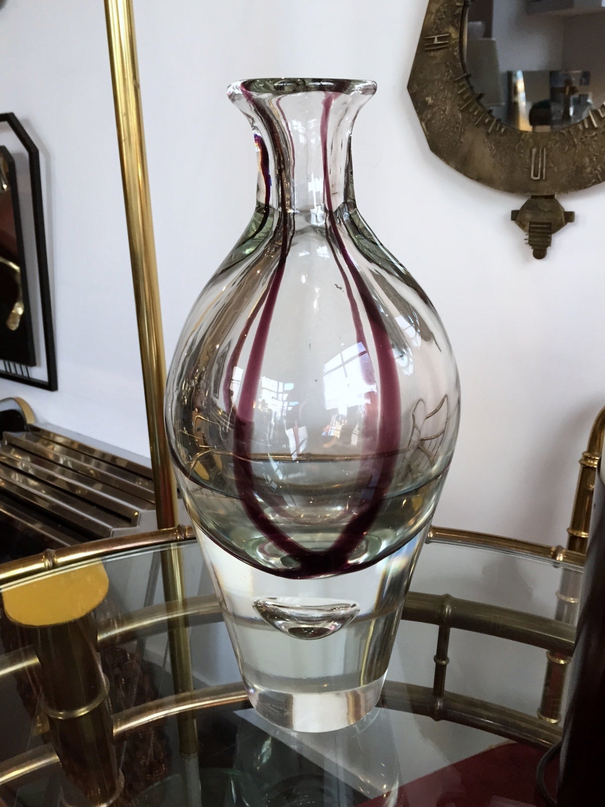 1960s Rare Sommerso Vase by Formia Murano