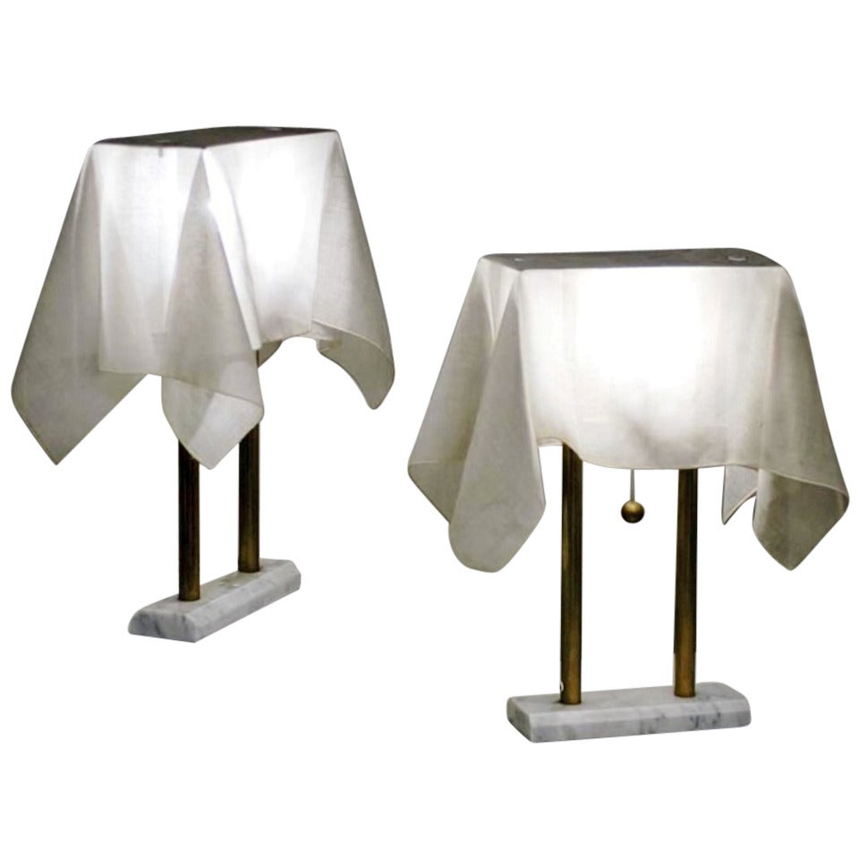 Nefer 1 .  1980's Pair of Tables Lamps For Sale