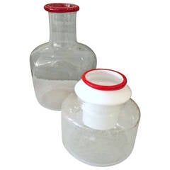 Retro 1970's Vistosi Murano Glass Vases