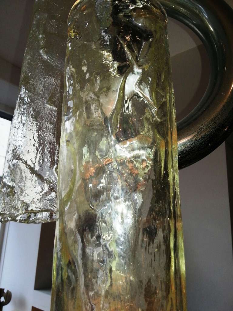 Glass Mazzega - Late 60's Ceiling Light For Sale