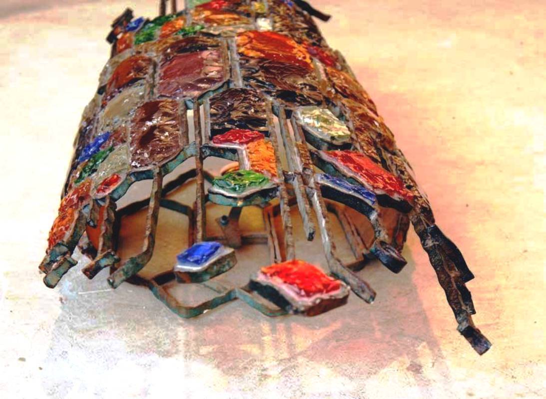 Amazing Unique 1970 Sculptural, Extra Large Wall Light, style of Poliarte