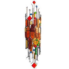 Amazing Unique 1970 Sculptural, Extra Large Wall Light, style of Poliarte