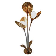 Italian Palm Tree Leaves Floor Lamp, 1970s