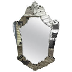 Late 1940s Exquisite Mirror by Pietro Chiesa for Fontana Arte