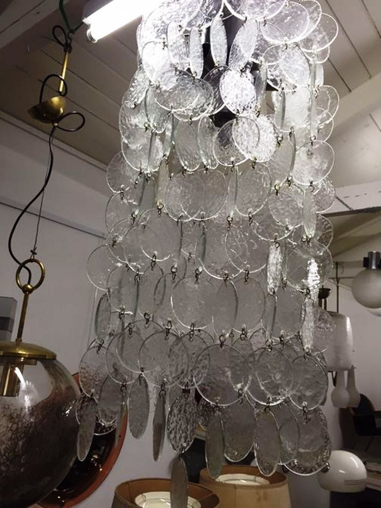 Late 20th Century 1970s Italian Ceiling Light For Sale