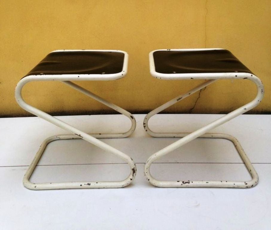 Rare 1930s Rationalist Stools